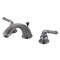 Kingston Brass Magellan Widespread Bathroom Faucet W/ Retail Pop-Up, Black Stainless KB963 - alternate 1